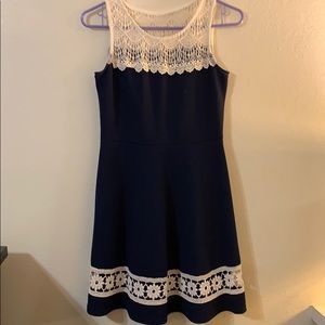 Blue & White Dress